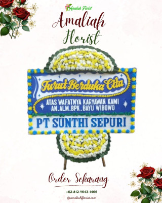 Papan Bunga Duka di Kuta Baru