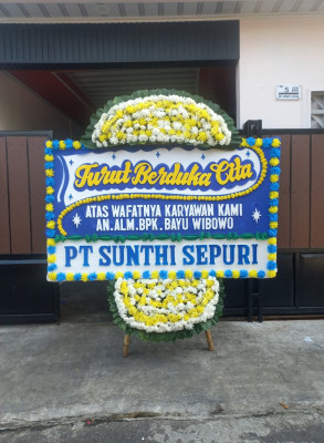 Papan Bunga Duka di Kuta Baru